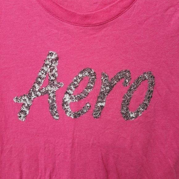 🌴3/$15🌴 women's large hot pink super soft short sleeved top with bling - Picture 3 of 12